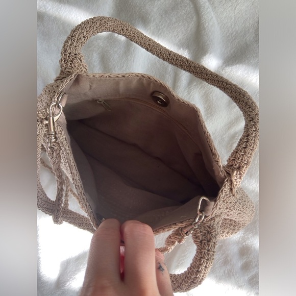 Vintage Beige Crochet Shoulder Bag - Picture 11 of 11